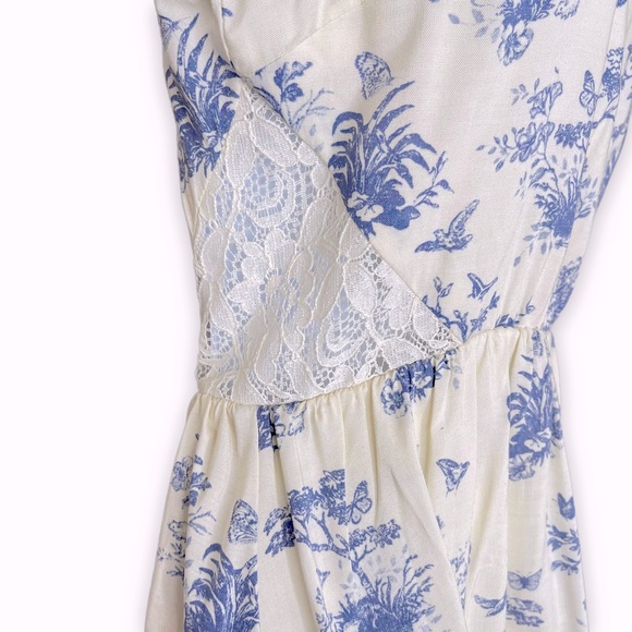 Disney Cinderella Collection Ivory Toile Sleeveless Dress Size S - Picture 3 of 6